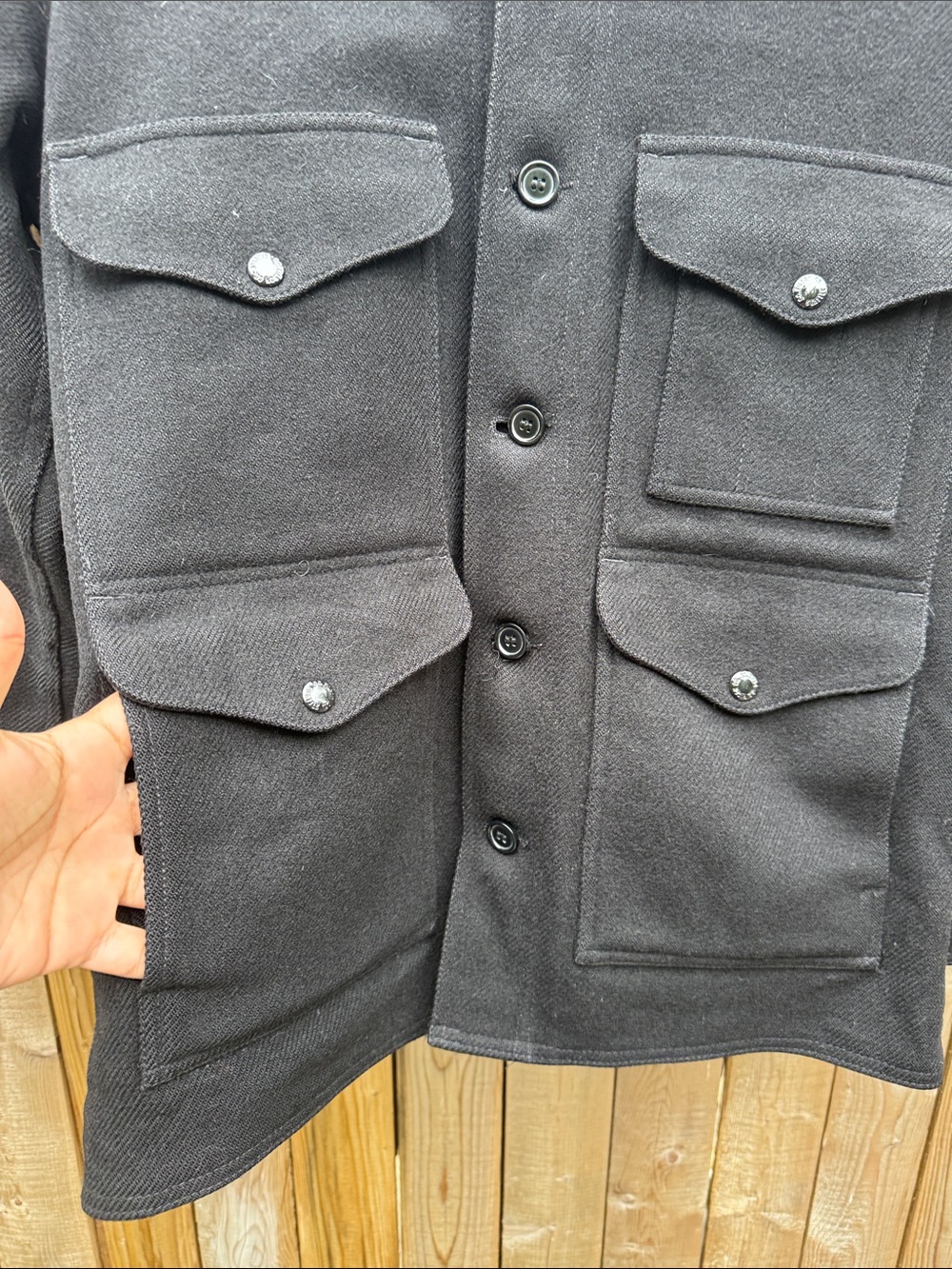 Filson Black mackinaw wool Jacket - Picture 8 of 10